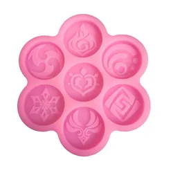 For Genshin God Eye Accessories Mold DIY Earring Polymer Clay Epoxy Resin Jewelries Making Tools Cake Chocolate Mold Cosplay