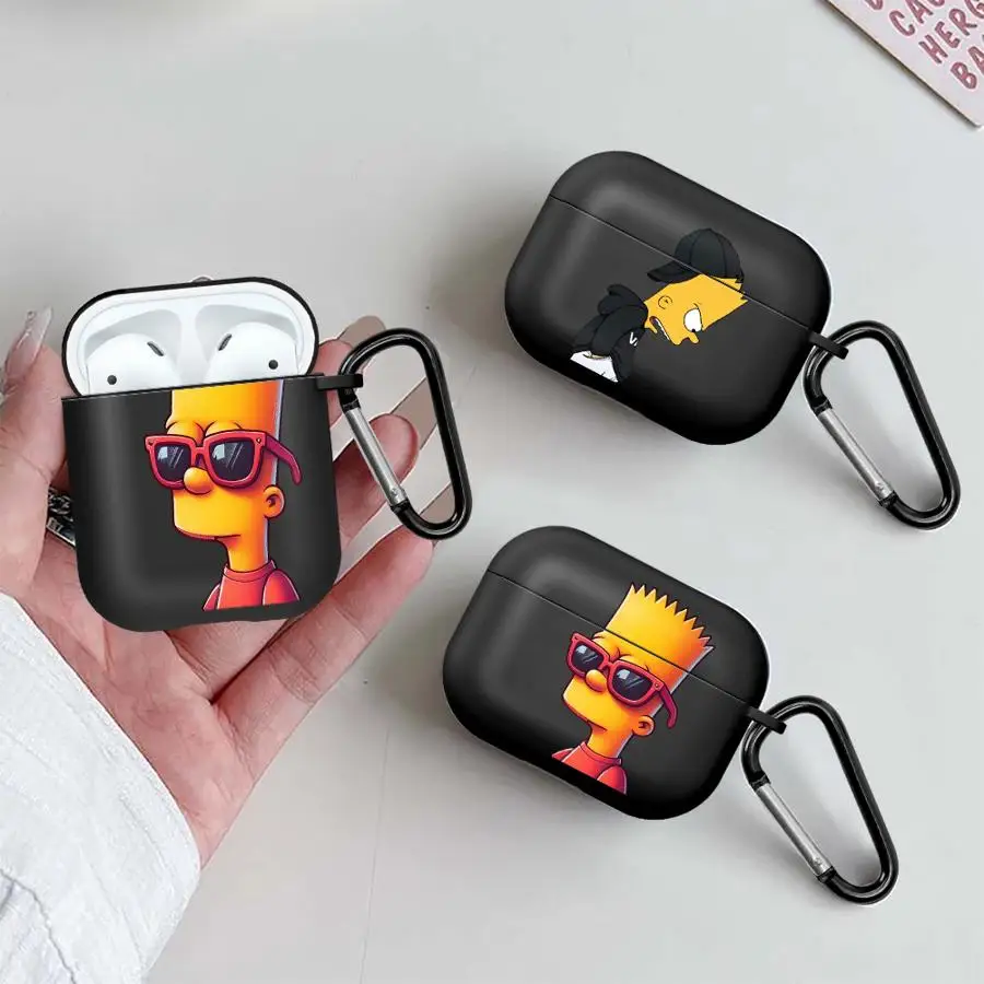 Cartoon The S-Simpsons Kopfhörerhüllen Schutzhülle für Airpods 1 2 Pro Pro3 4 3 Pro2