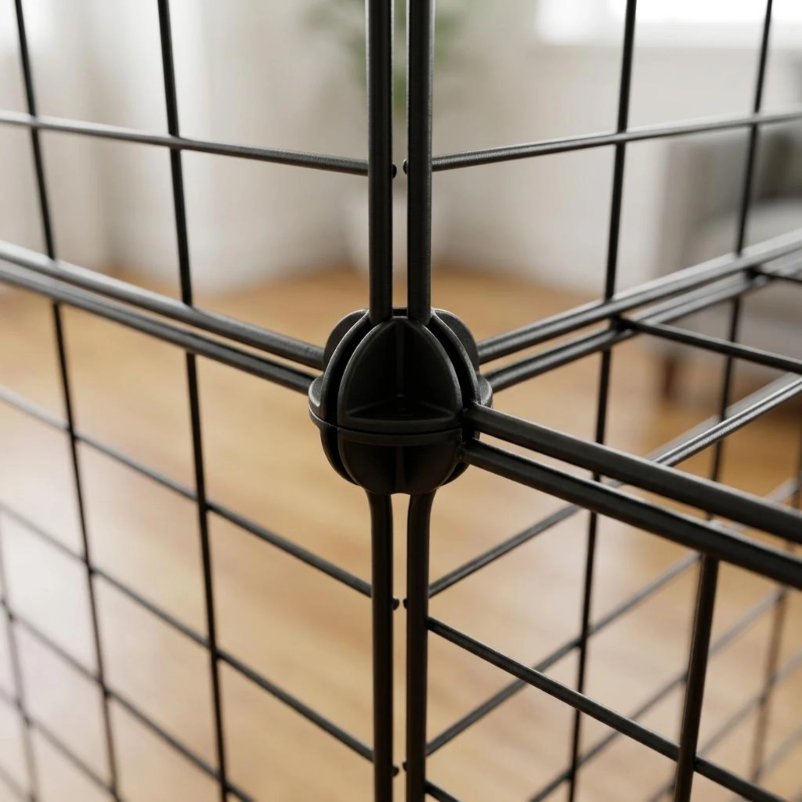 

Metal Wire Pet Pen Detachable Grid Pet Enclosure Small Pet Enclosure with Door Small Pet Pen DIY Shape