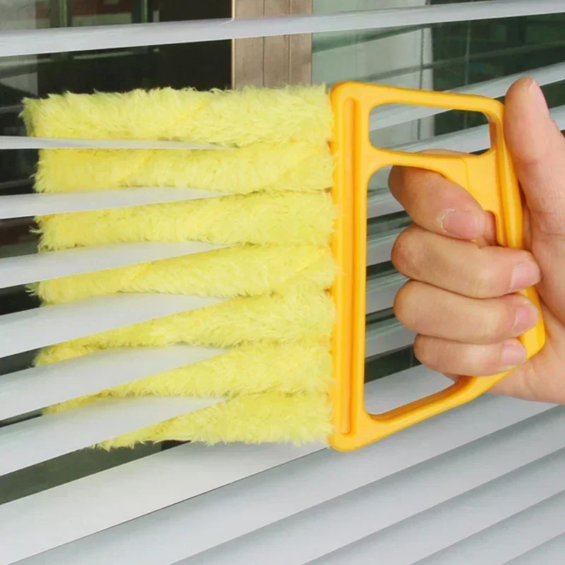 Window Cleaning Brush Microfiber Air Conditioner Cleaning Duster Cleaner Wash Venetian Blind Blade Cleaning Cloth Kitchen Tool