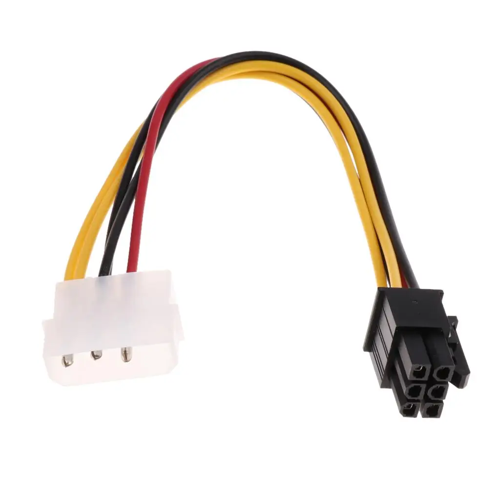 4 Pin To 6 Pin PCI Express Power Converter Cable for GPU Video Card PCI-E