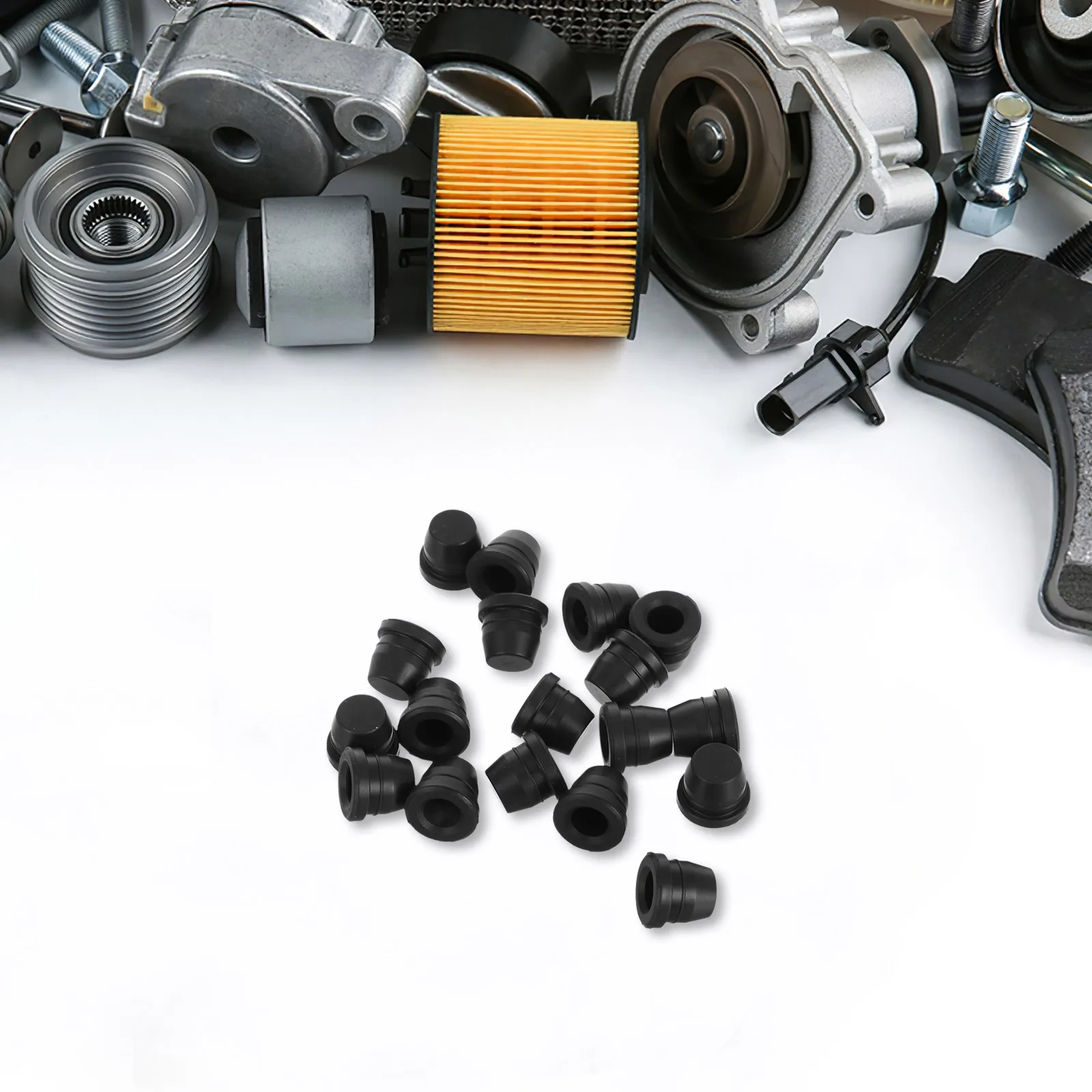 

18pcs Universal Brake Bleeder Screw Caps Rubber Auto Grease Fitting Covers Waterproof Dust Resistant Motorcycle Car Bicycle