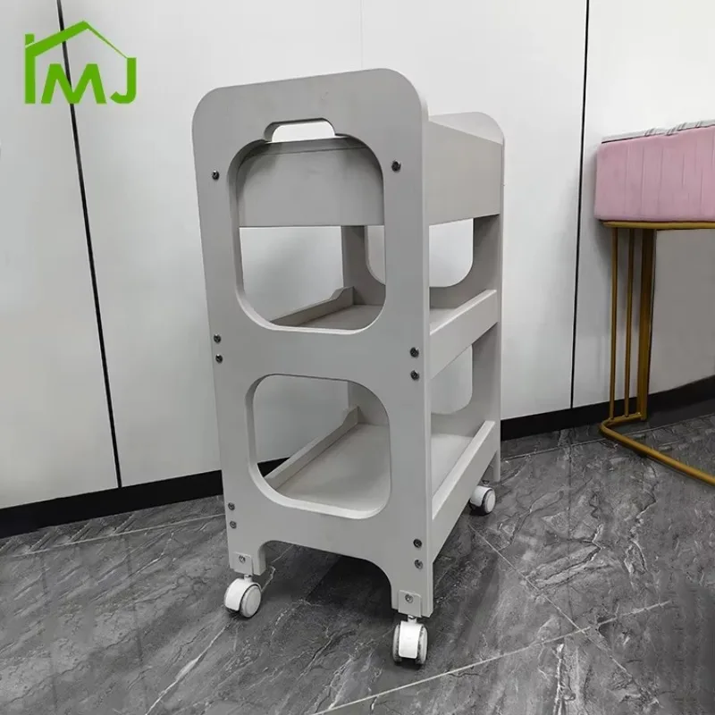 Immagine 5: Carrello Porta Attrezzi Multifunzione per Salone di Bellezza e Barbiere, Carrello per Manicure e Parrucchiere