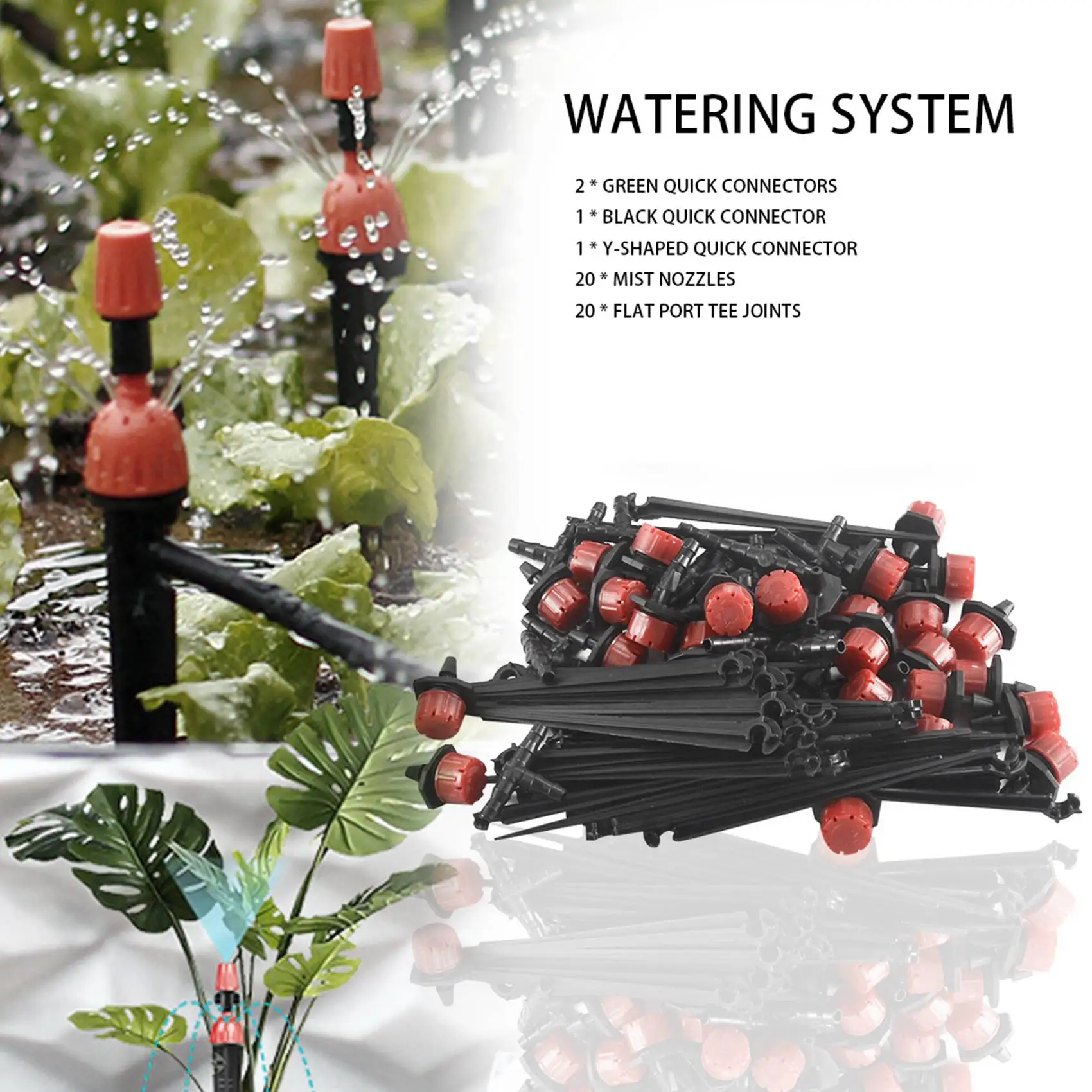 Garden Automatic Drip Irrigation Set 30M Adjustable Mini DIY Irrigation Kit