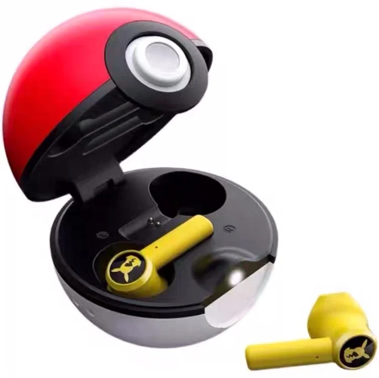Razerポケモンpikachu真のワイヤレスBluetoothイヤホン2つスポーツ