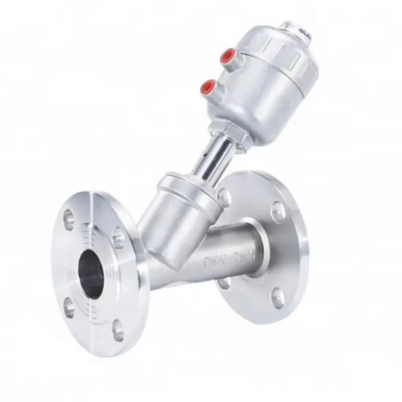 OEM Customizable 304 Stainless Steel Angle Seat Valve High Temperature Pneumatic Control Valve NPT/BSPT DN10~DN80