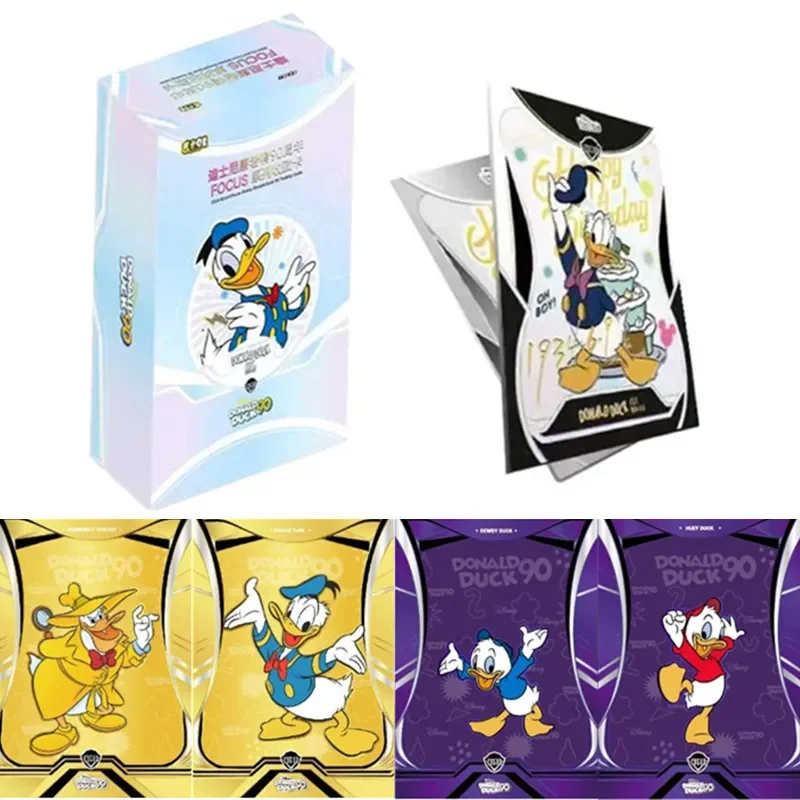 Donald Duck 90th Anniversary Card Mickey Mouse Daisy Duck Scrooge McDuck Rare Anime Character Collectible Card Kids Toys Gift