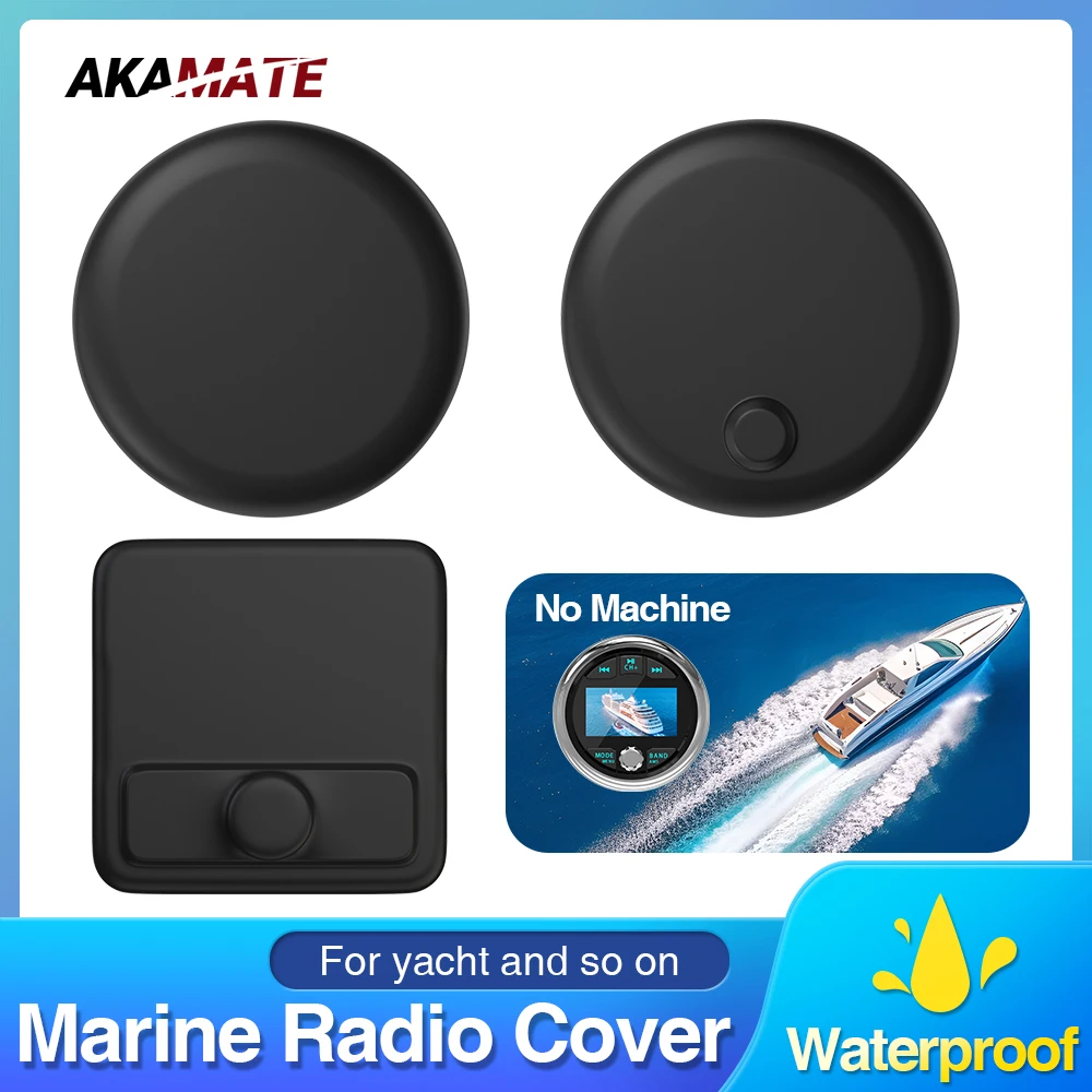 For Marine Radio Cover MP3 MP5 FM Boat Radio Soft Silicone Protector Waterproof Suit for UTV ATV SPA RZR