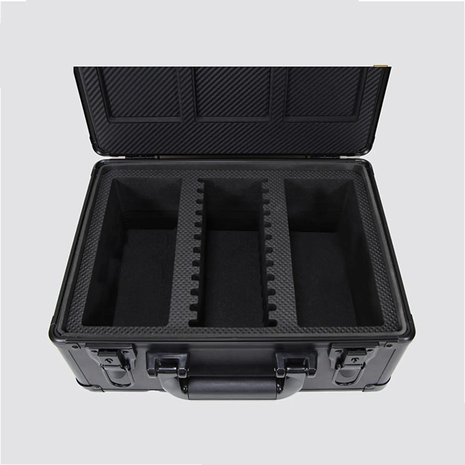 Graded Card Storage Box with Dividers Aluminum Card Holder for Collectible Cards and Card Game Packs Organizer