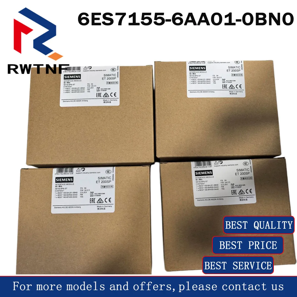 

Brand New Genuine 6ES7155-6AA01-0BN0 SIEMENS ET200SP interface module,100% original warehouse stock