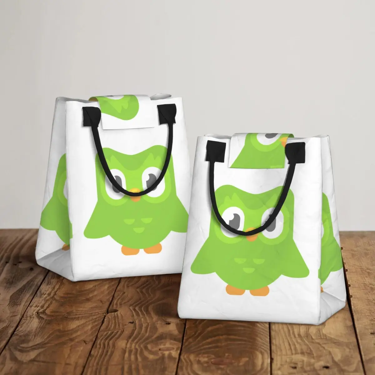 

Изолированная сумка для обеда Duolingo Owl Duo для женщин и детей, портативные коробки для еды, термосумка для обеда