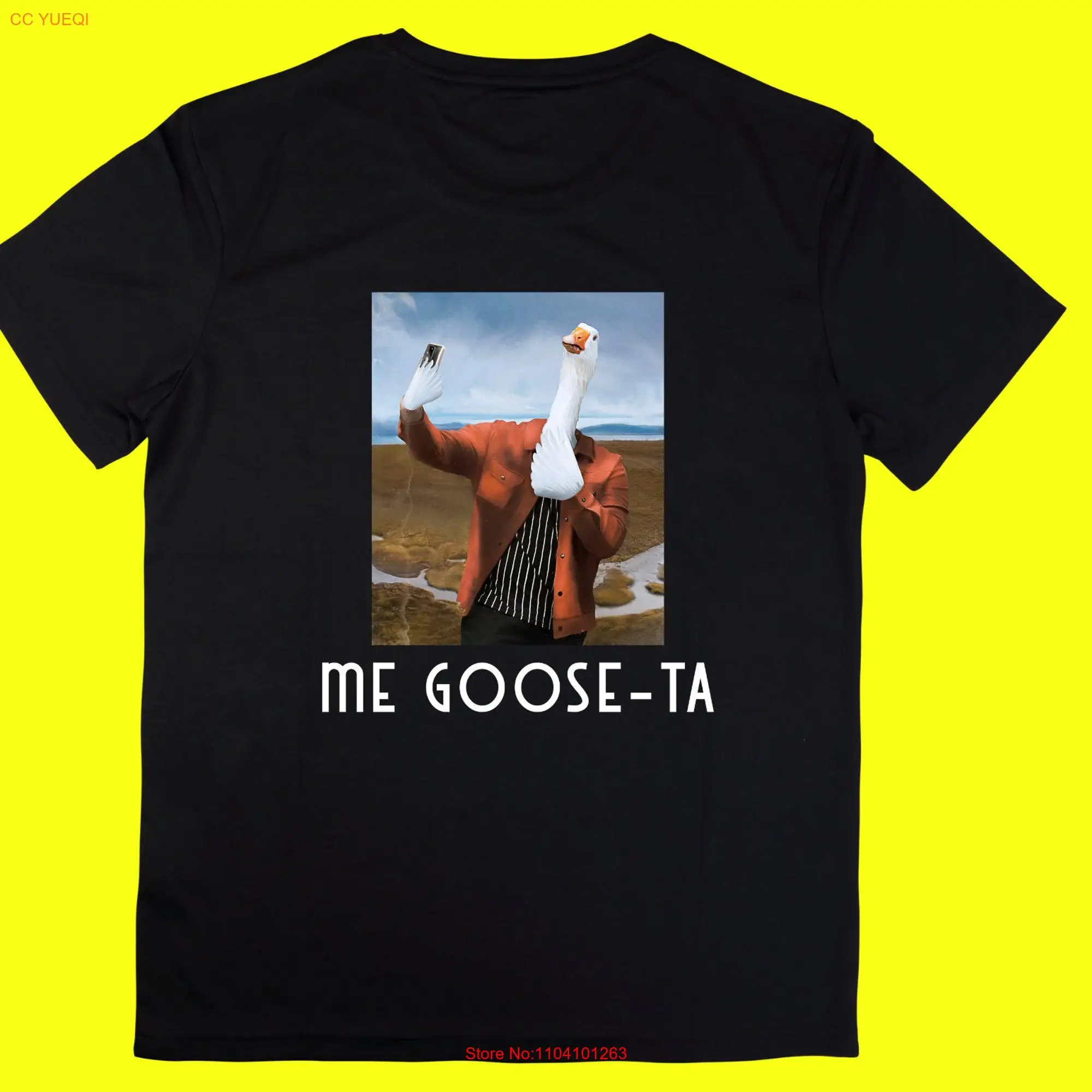 Me goosta shirt gusta funny Spanish selfie taking goose gifts in long or short sleeves