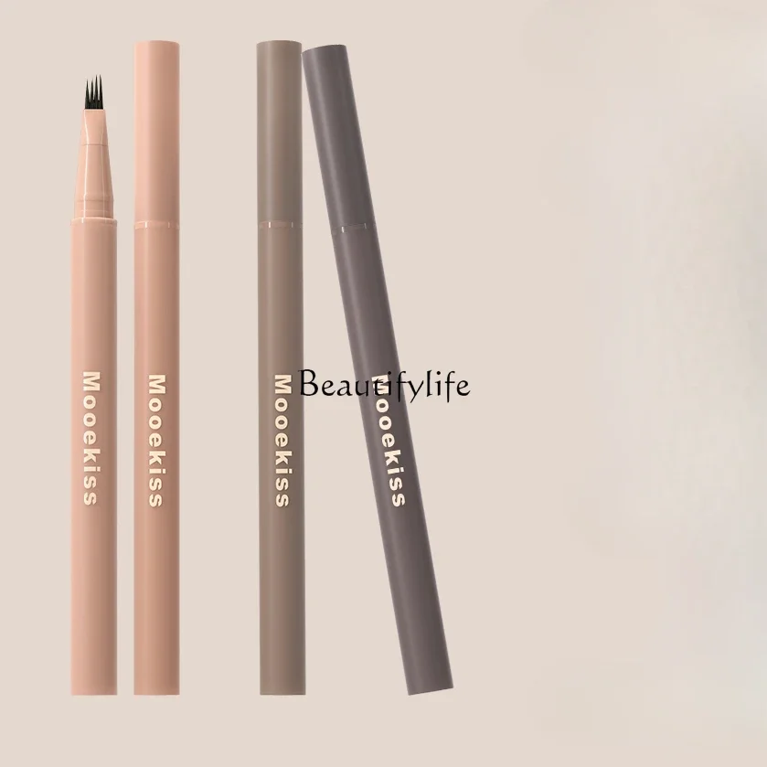 

Four-Fork Water Eyebrow Pencil Long-Lasting Ultra-Fine Distinct Look Waterproof Sweatproof Fadeless