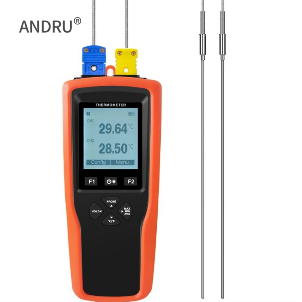 

YET-620 LCD Screen K-T-J-Type Probe Dual Channels High Accuracy TEMP Measurement Thermocouple Thermometer