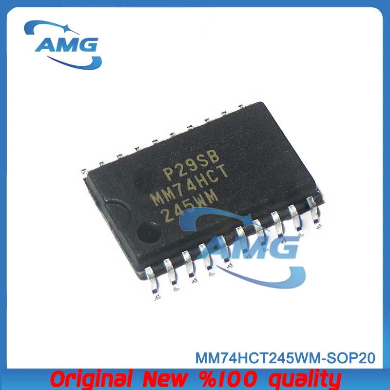 5PCS MM74HCT245WM SOP-20 Wide-body 7.2mm mm74HCT245D bus transceiver