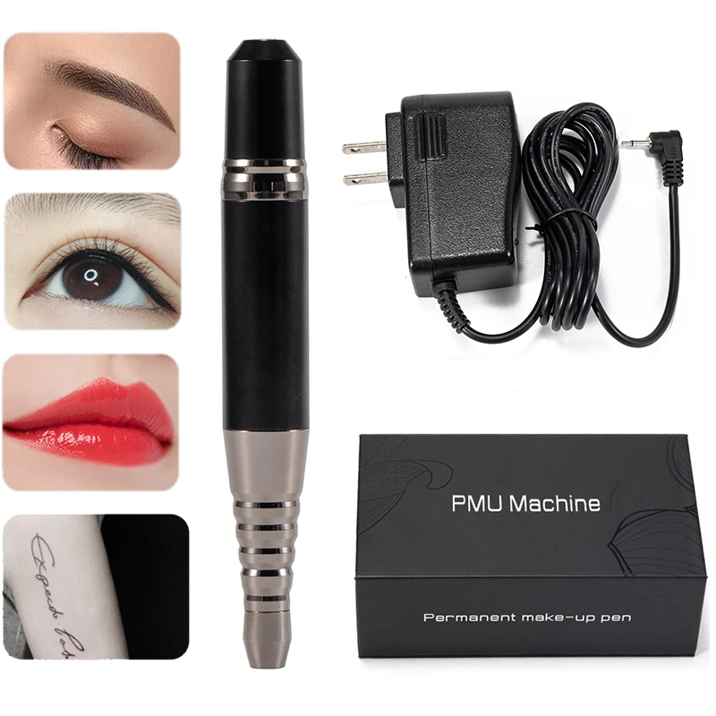 

PMU Machine Permanent Makeup for Eyebrows Miroblading Eyeliner Lip Microshading Professional Rotary Tattoo Pen Gun Kit Supplies