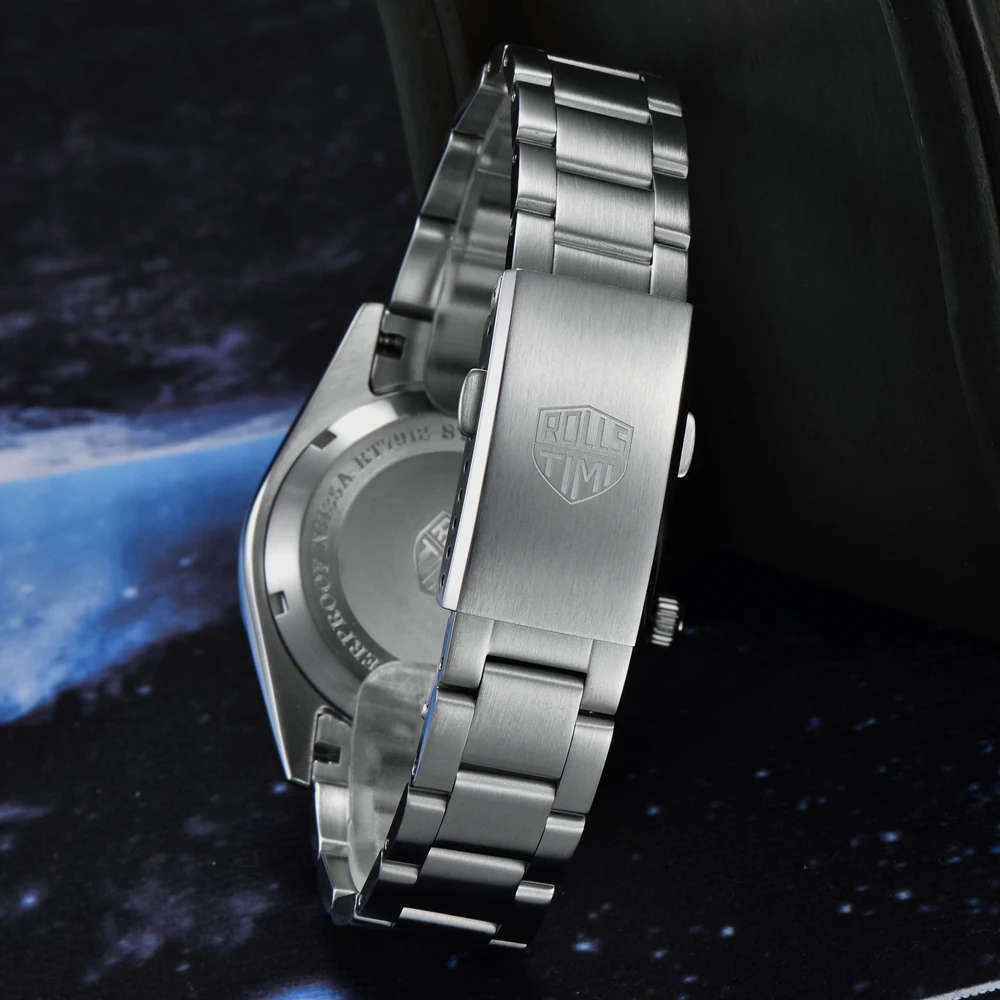 2025 Nuovo Rollstimi Texture quadrante orologio meccanico automatico di lusso per uomo NH35A movimento AR cristallo di zaffiro BGW9 orologio luminoso