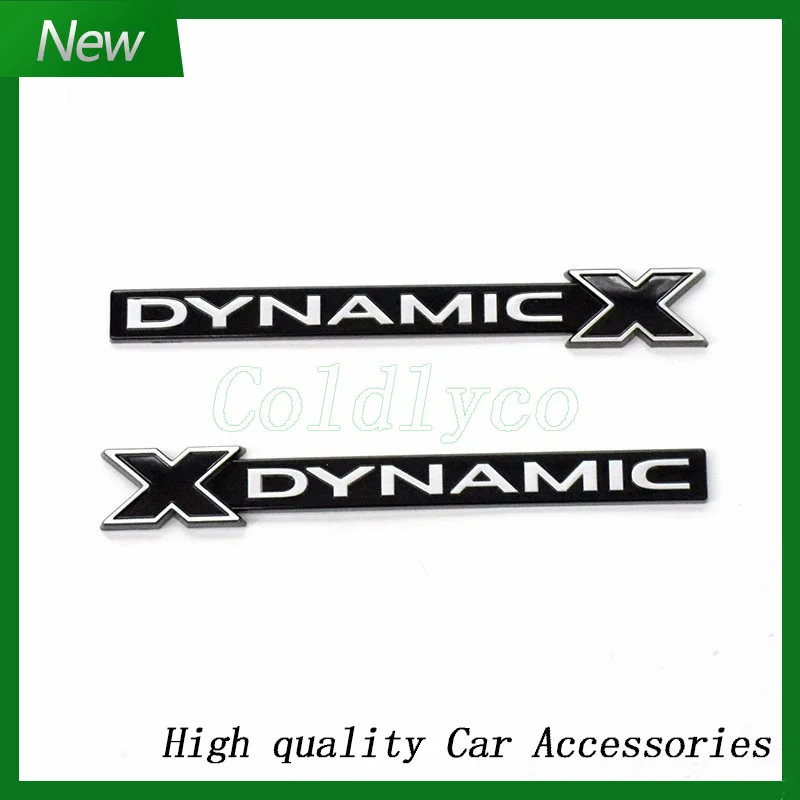 X-DYNAMIC Bar ABS Car Emblem Buckle Style XDYNAMIC Badge for Defender 110/90 P300 P400 Grille side doors Logo sticker Letter