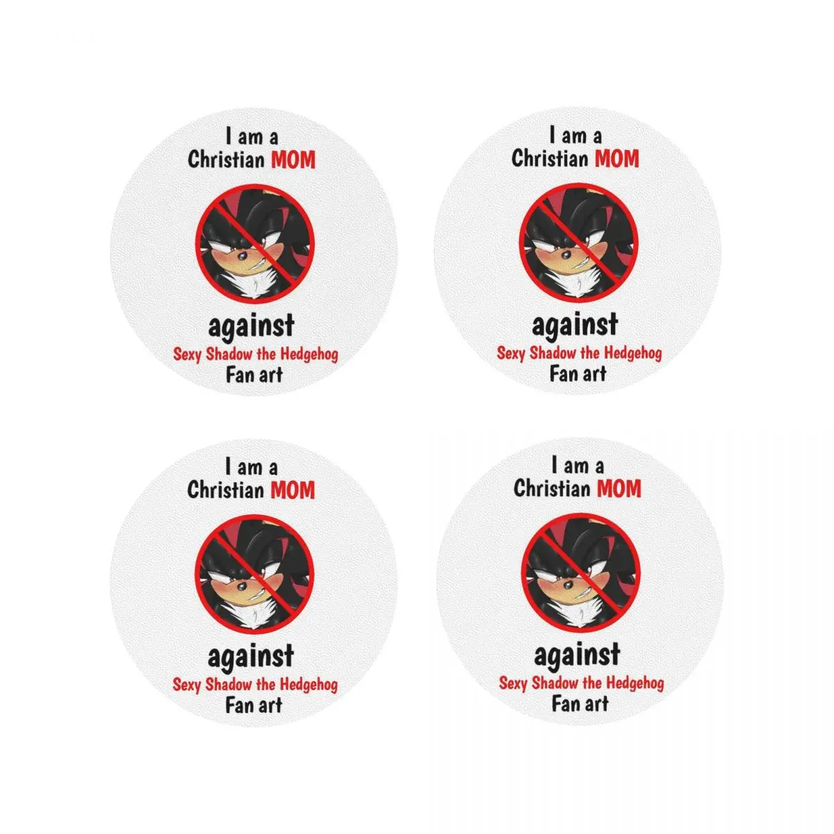 

Христианская мама против сексуальных теней Фанарт Подставки Кухонные салфетки Изоляционные коврики для чашек Кофейные коврики для декора Домашняя посуда Подушечки