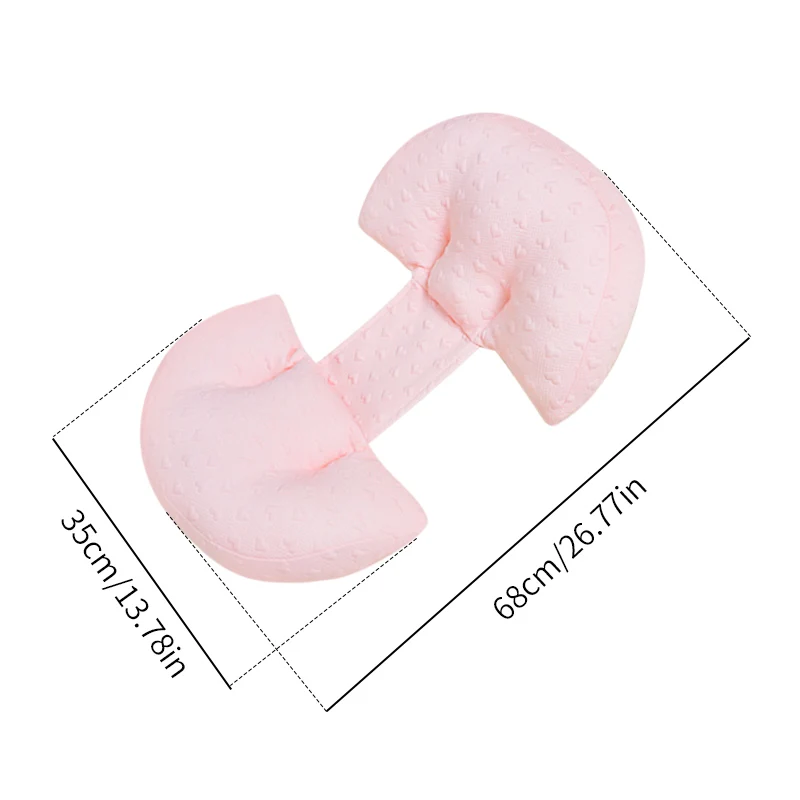 محبوك المواد وسادة الحمل وسادة نمط القلب للنساء الحوامل الأمومة وسائد النوم وسادة الحمل #2