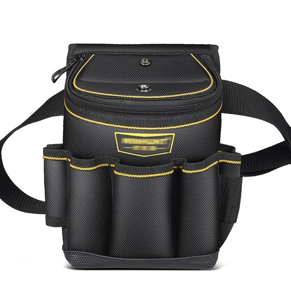 Tool Waist Bag, Large Thick Canvas Tool Bag, Multifunctional Small Hanging Bag for Storing Electrician Tool Bag WH032