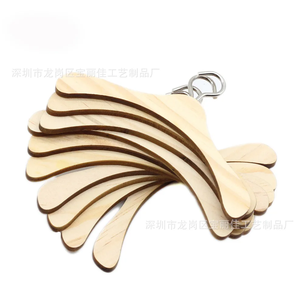 10個セット ミニOb11ドール用木製ハンガー KPOP EXO BJD 可愛いドール服ハンガー ドールハウスアクセサリー 小道具 女の子向けおもちゃ