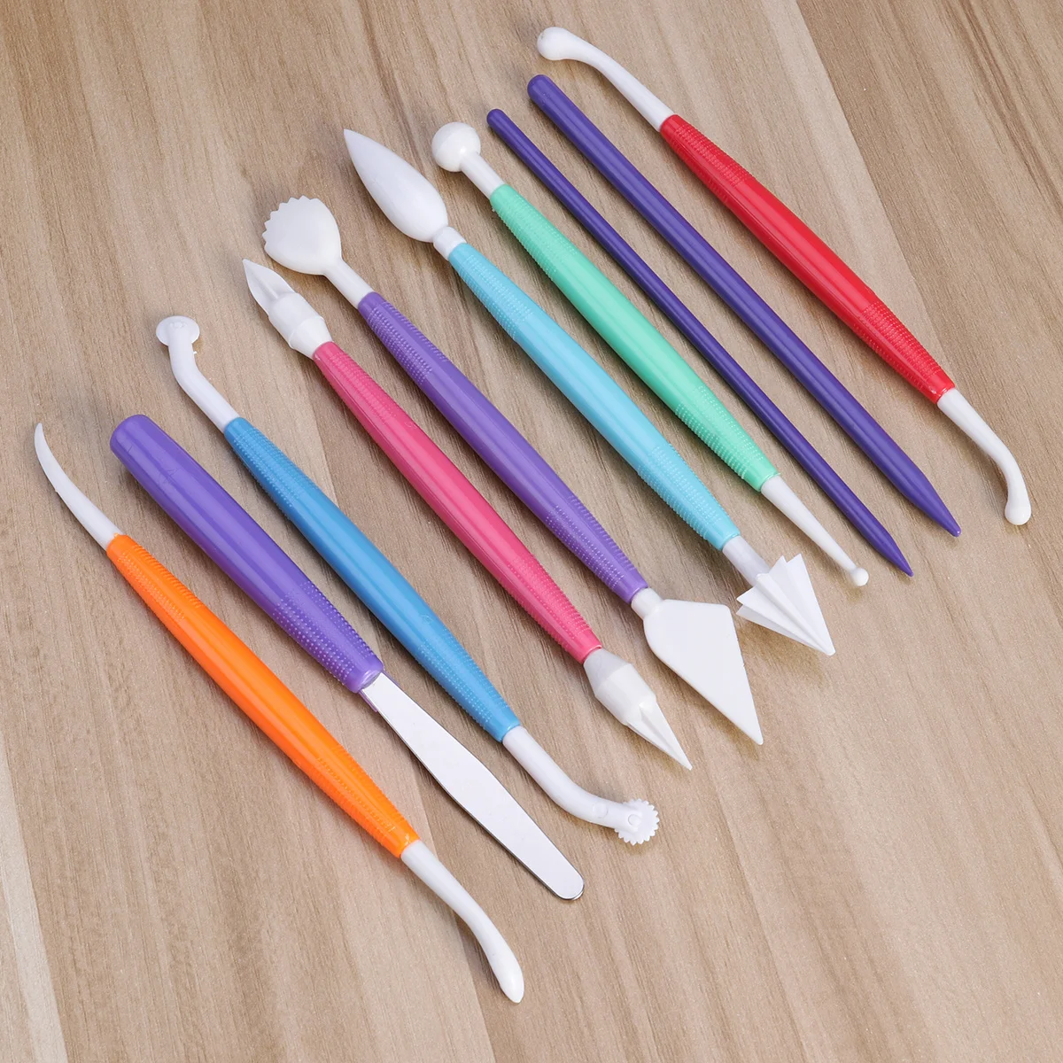 

10Pcs Clay Tools Set Plastic Pottery Tools for Shaping Sculpting Ceramic Art Baking Modeling School Projects