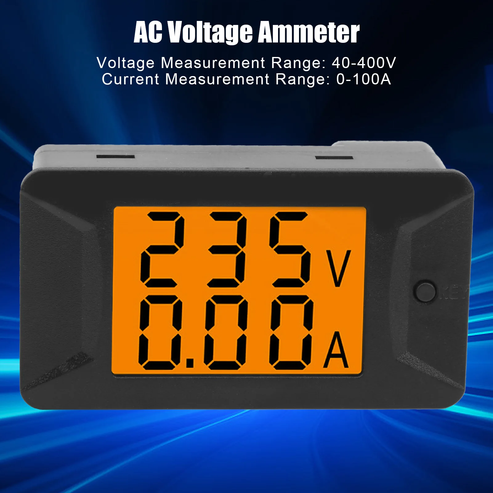 PZEM‑026 AC 40‑400V 100A Dual Digital Voltage Ampere Panel Meter Ammeter Voltmeter 110‑220V