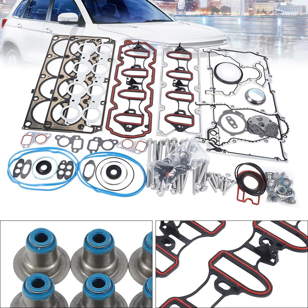 

Complete Engine Gasket & Bolt Kit for 2002-2004 GM/Chevy/GMC/Buick 4.8L 5.3L OHV MLS (Fast US Ship)