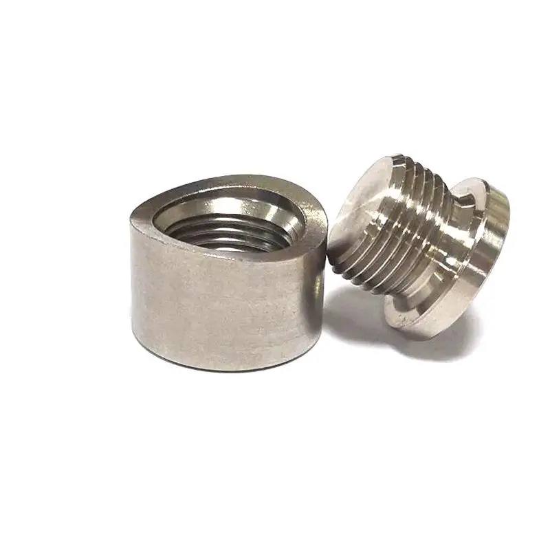 Universal M18x1.5 Oxygen Sensor Bung & Plug Stainless Steel Wideband Nut Weld Fitting Car Exhaust System Repair Accessories