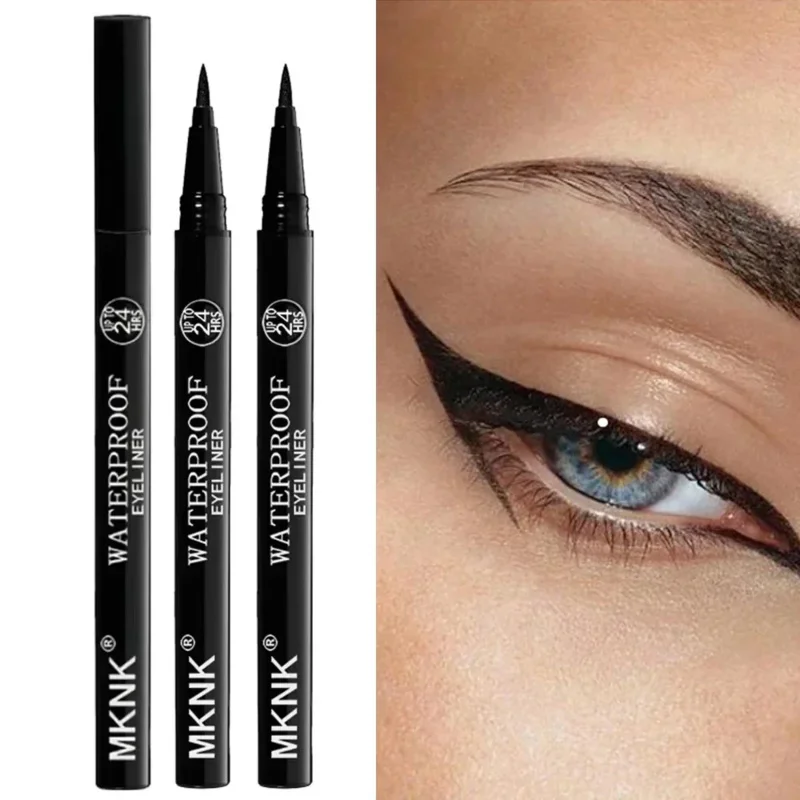 3Pcs Waterproof & Sweat-Proof Black Eyeliner Pencil Combined Lasting Smudge-Proof Bold Eye Makeup Easy Glide Formula For Perfe_voghion.com