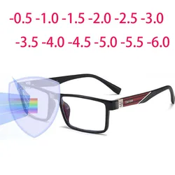 Men Women Square Anti Blue Light Myopia Glasses -1.0 -1.25 -1.5 -1.75 -2.0 -2.25 To -4.0 And +1.0 +1.5 +2.0 For Reading Eyewear