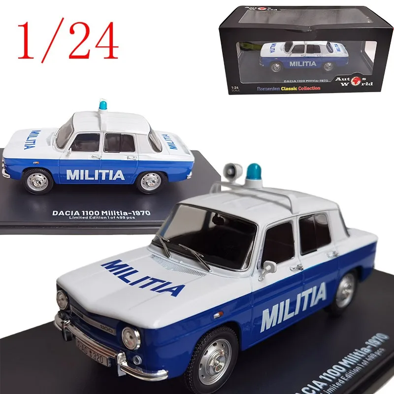 

IXO Diecast 1/24 Scale ‌Dacia 1100 Militia 1970‌ Alloy Car Model Toys for Boys Gift Diecasts & Toy Vehicles