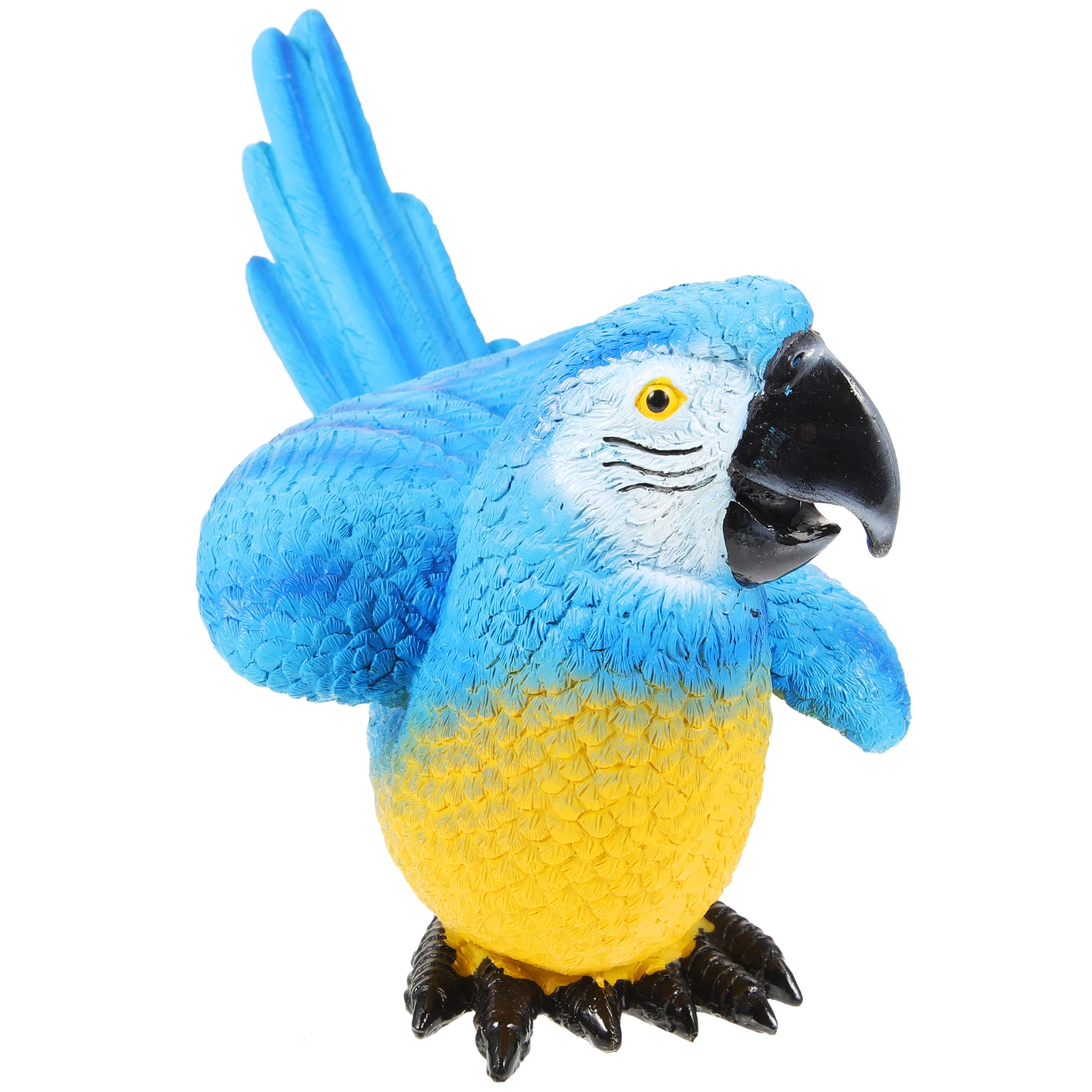 

Simulated Parrot nament Artificial Figurine Garden Statue Bird Decors Lifelike Model Decorative Adornment Miniature Garden Plant