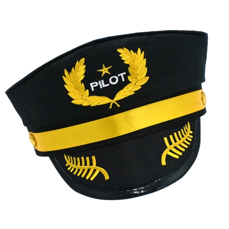 Stylish Flyer Hat Adjustable Captain Hat Sun Protecting Comfortable Hat for Aviation Enthusiasts And Outdoor Activity