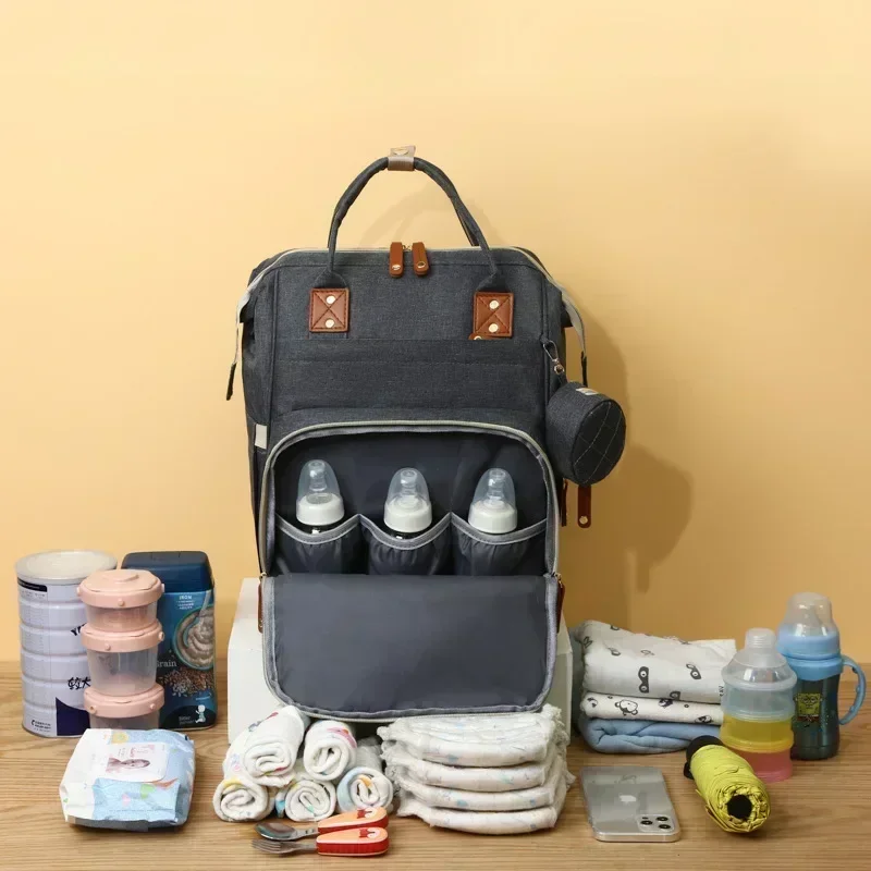 USB Mummy Bag Diaper Baby Care Large Capacity Mom Backpack Mummy Maternity Wet Waterproof Baby Pregnant Bag Nappy