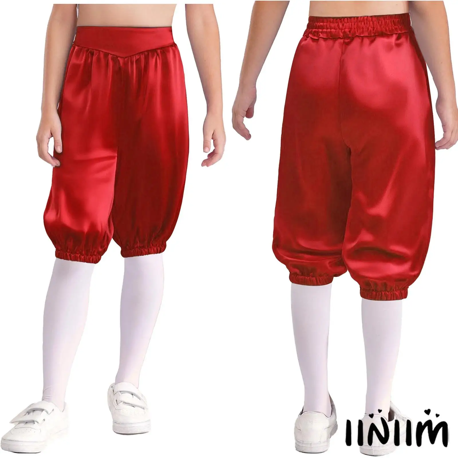 

Fantasy Dress Up Costume Pants for Children Unisex Elastic Waist Medieval Style Bottoms for Halloween And Christmas Events