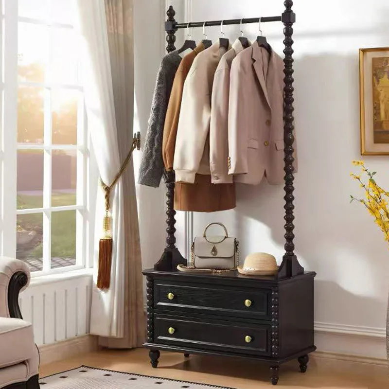Wooden Clothes Coat Racks Storage Standing Display Floor Modern Bedroom Coat Racks Living Room Perchero Lounge Suite Furniture