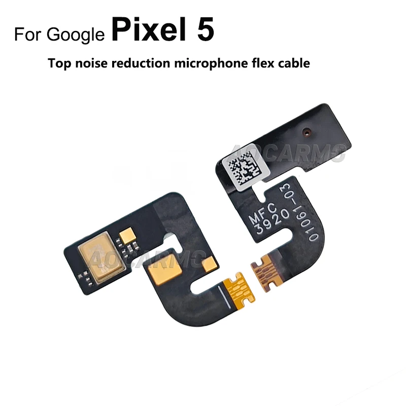 Aocarmo For Google Pixel 5 Induction Sensor Flash Light Sensor Top Noise Reduction Microphone Flex Cable Repair Replacement Part