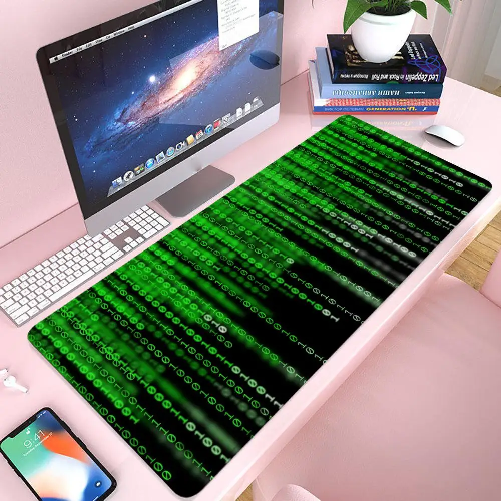 

Matrix Code Mouse Pad Gaming 900×400 Mousepad Gamer Xxl Mouse Mat Offices Accessories Keyboard Long Pad Computer Desk Mat