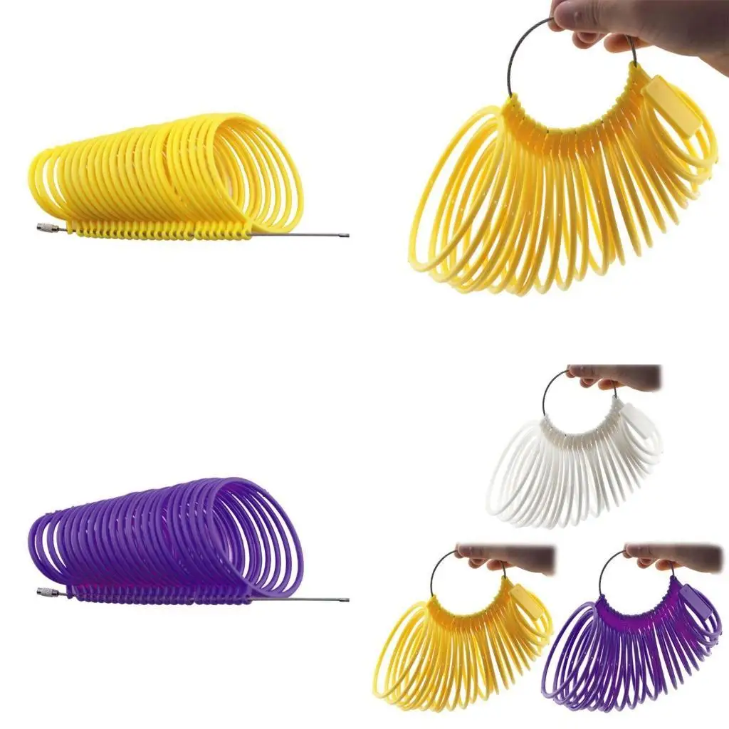 

J78F Bracelet Measurement Circle Bangle Sizer Alloy Metal Movable Button Designs