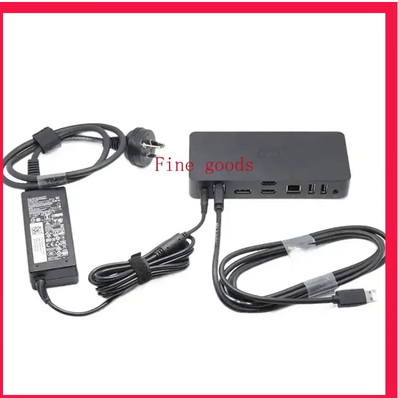 

90%New For DELL ULTRA HD 4K SUPERSPEED DOCKING STATION D3100 HDMI Includes USB3.0 Cable Power Supply withr Cord