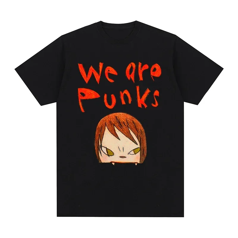 Yoshitomo Nara We Are Punks Kawaii Cute Anime Cotton Men T shirt New TEE TSHIRT Womens Tops Japanese Vintage Artwork Tengu Gods