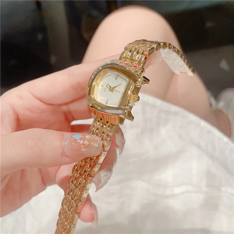 Women Watches New Fashion Ladies Quartz Watch Personality Green Dial Simple Gold Luxury Women\'s Wristwatch A255