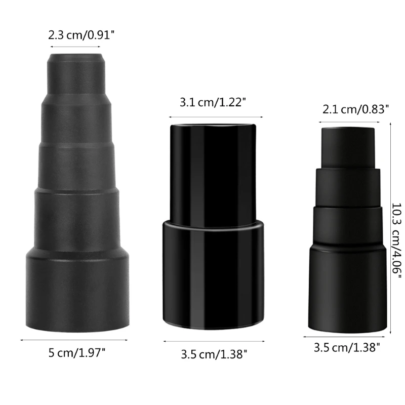 3x真空ホースアダプター4/5層リダクション32mm変換から35mm-コンバーターvac-reducer添付コネクタアクセサリ