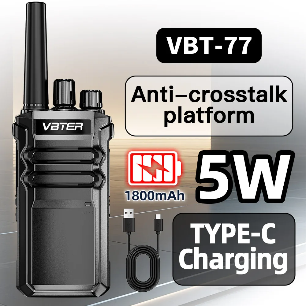 トランシーバー-vbter-16ch-プロフェッショナルレンジ-3-5km-uhf-1800mah-ハンドヘルドラジオ-ポータブル長距離ワイヤレスレシーバー