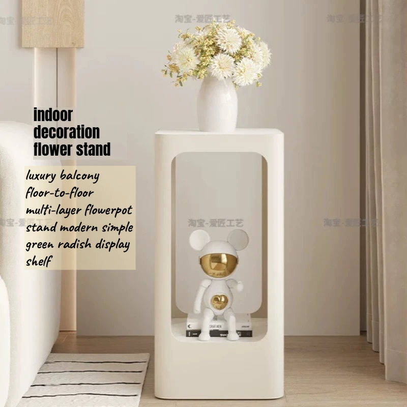 Storage Vertical Plant Shelf Metal Pot Display European Style Plant Stand Garden Art Etagere Plante Front Porch Furniture