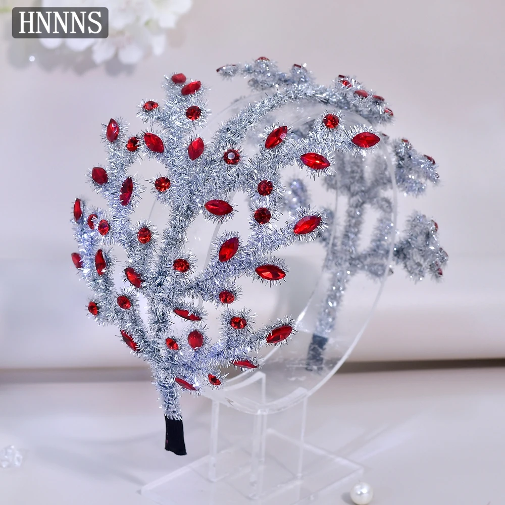

HNNNS Wedding Dress Hair Accessories Handmade Pipe Cleaner Headband Beautiful Bridal Headdress Elegant Rhinestone Headpiece A369