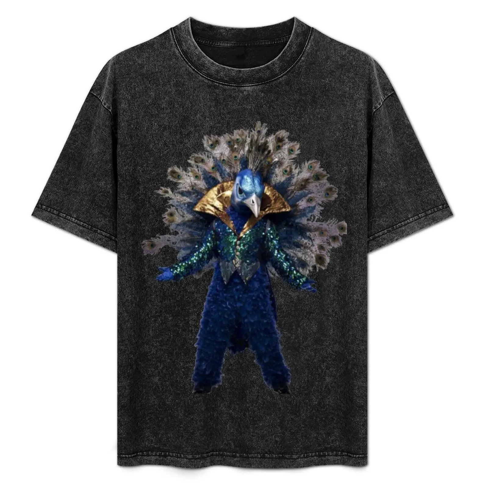 

Masked Singer US Season 1 Costume - Peacock T-Shirt blue archive oversizeds designer shirts funny t shirts men