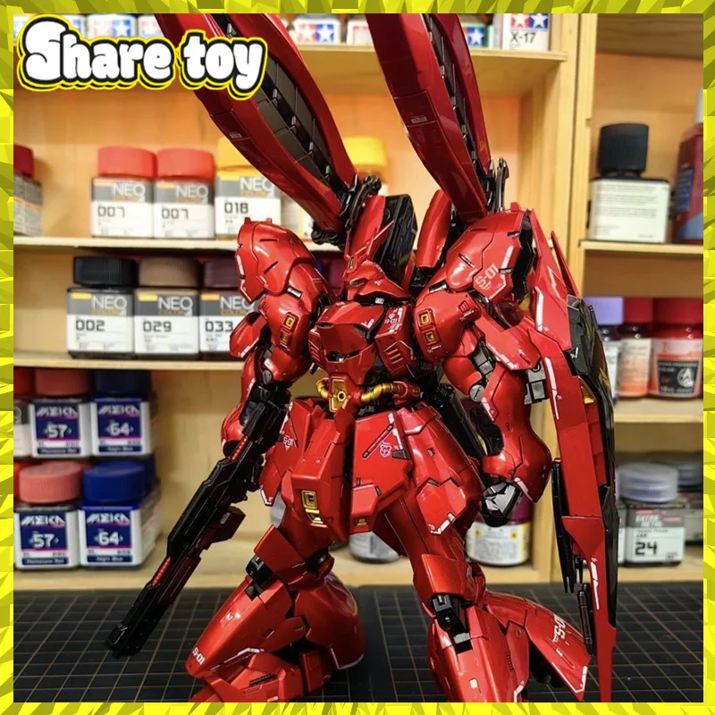 

gaogao Model RG 1/144 Msn-04FF Sazabi Side-F Ver Special Coating Assembly Model Kit Double Horn Funnel Action Figure model